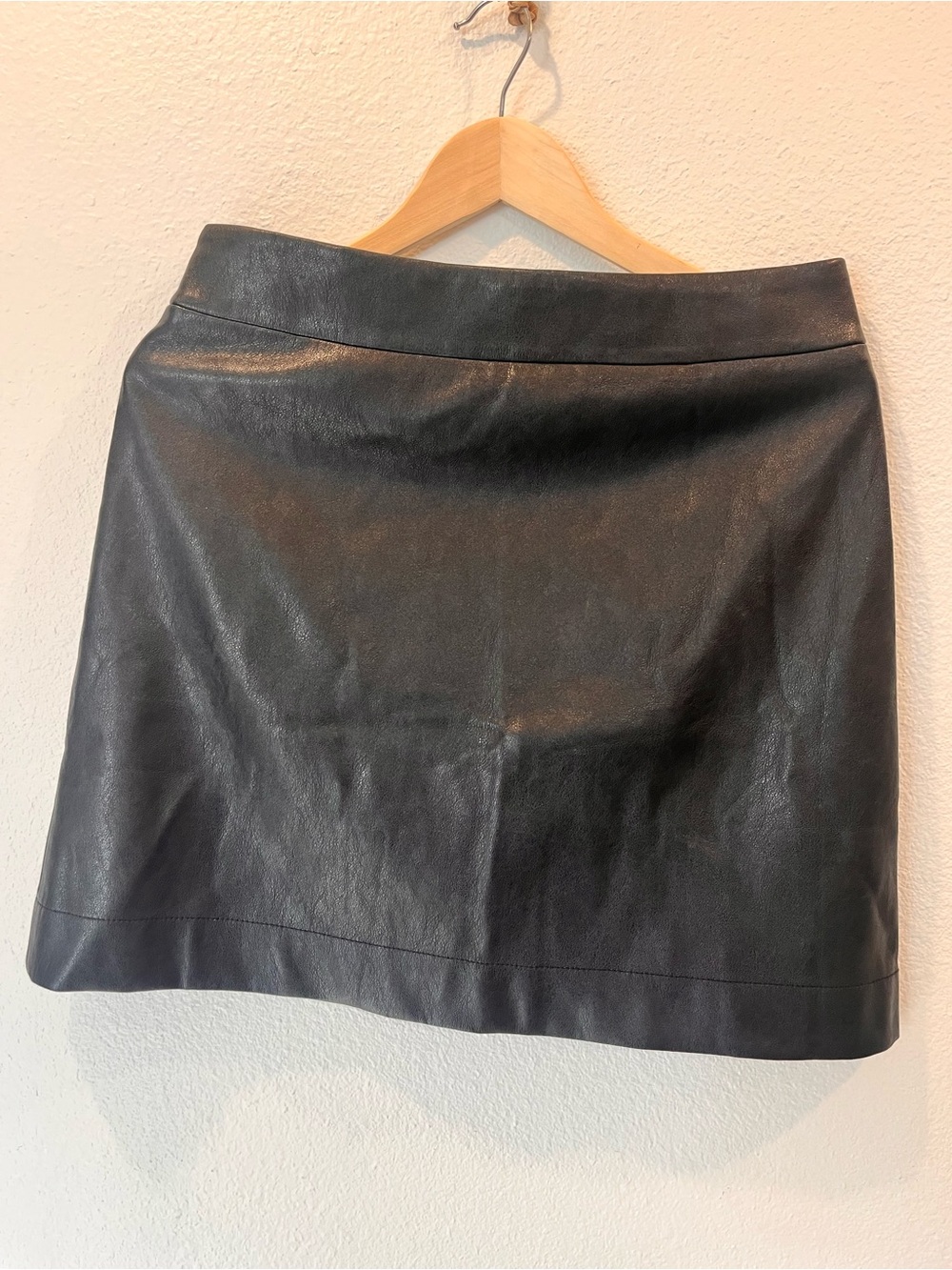 J. Crew Black Leather Mini Skirt - Picture 1 of 7